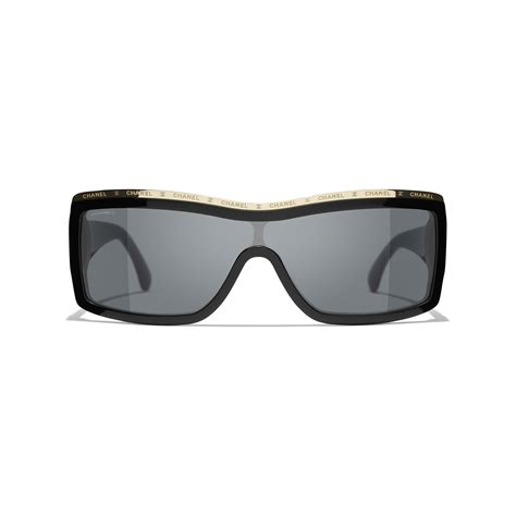 CHANEL Sunglasses: Shield Sunglasses, acetate, 